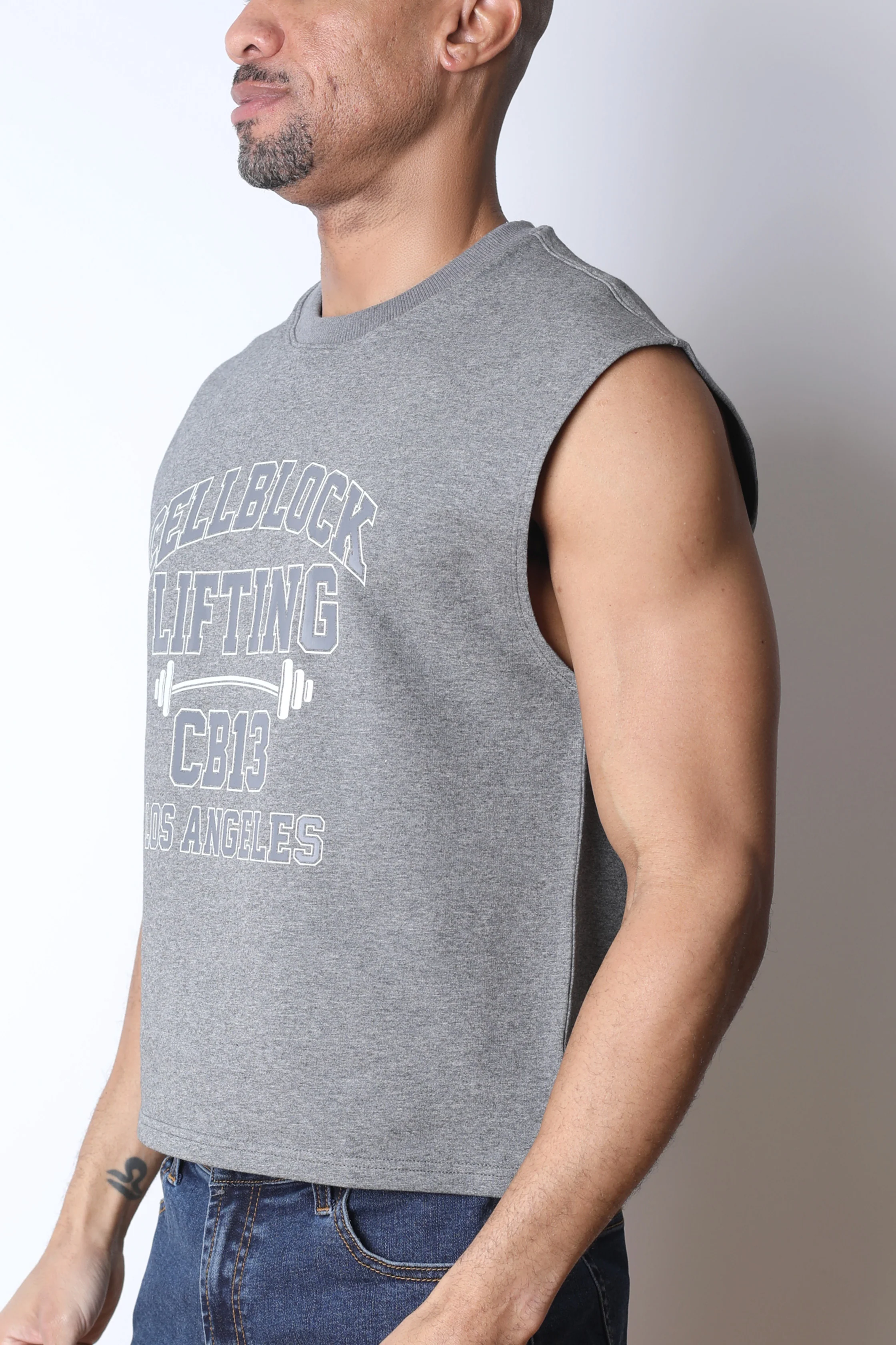 CB13 Lifting Club Cropped Tank - Image 8