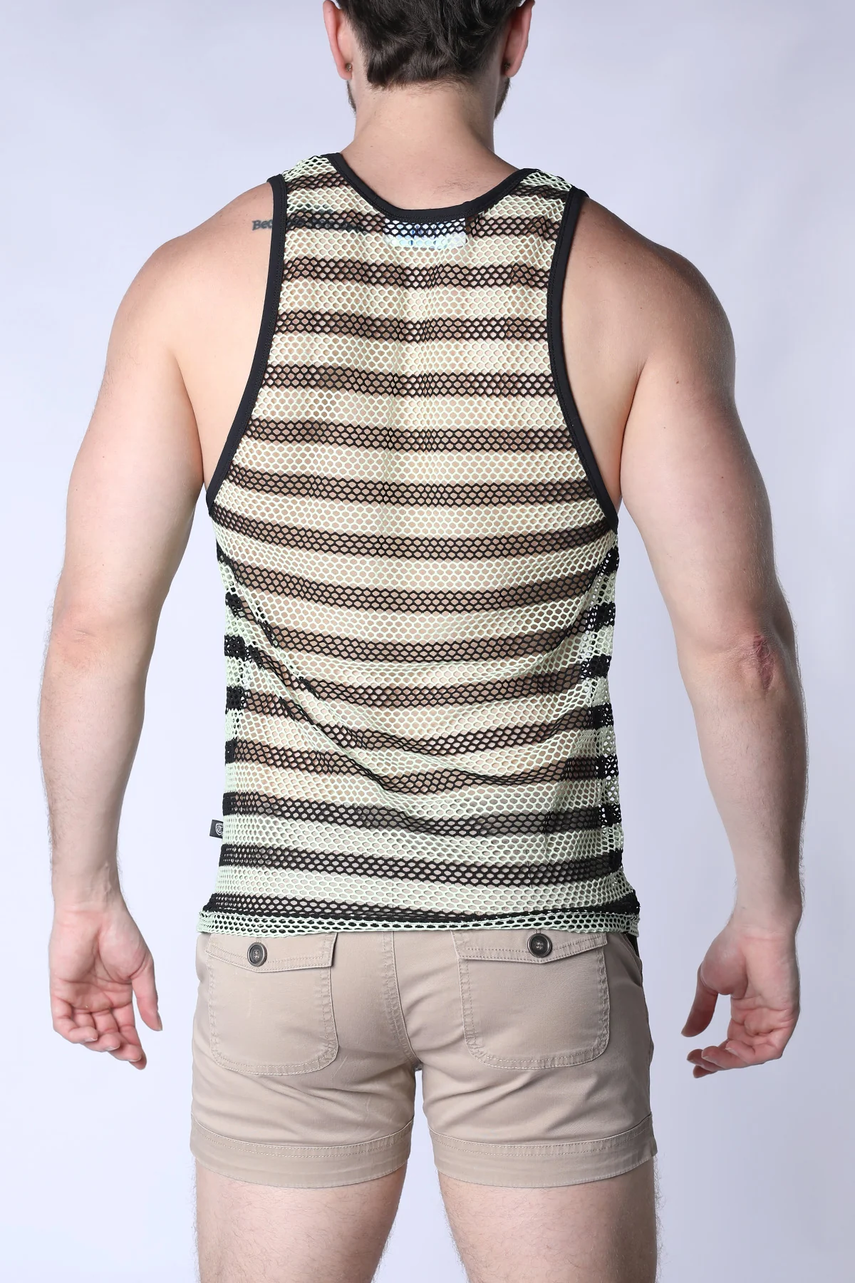 Mariner Mesh Stripe Tank Top - Image 4