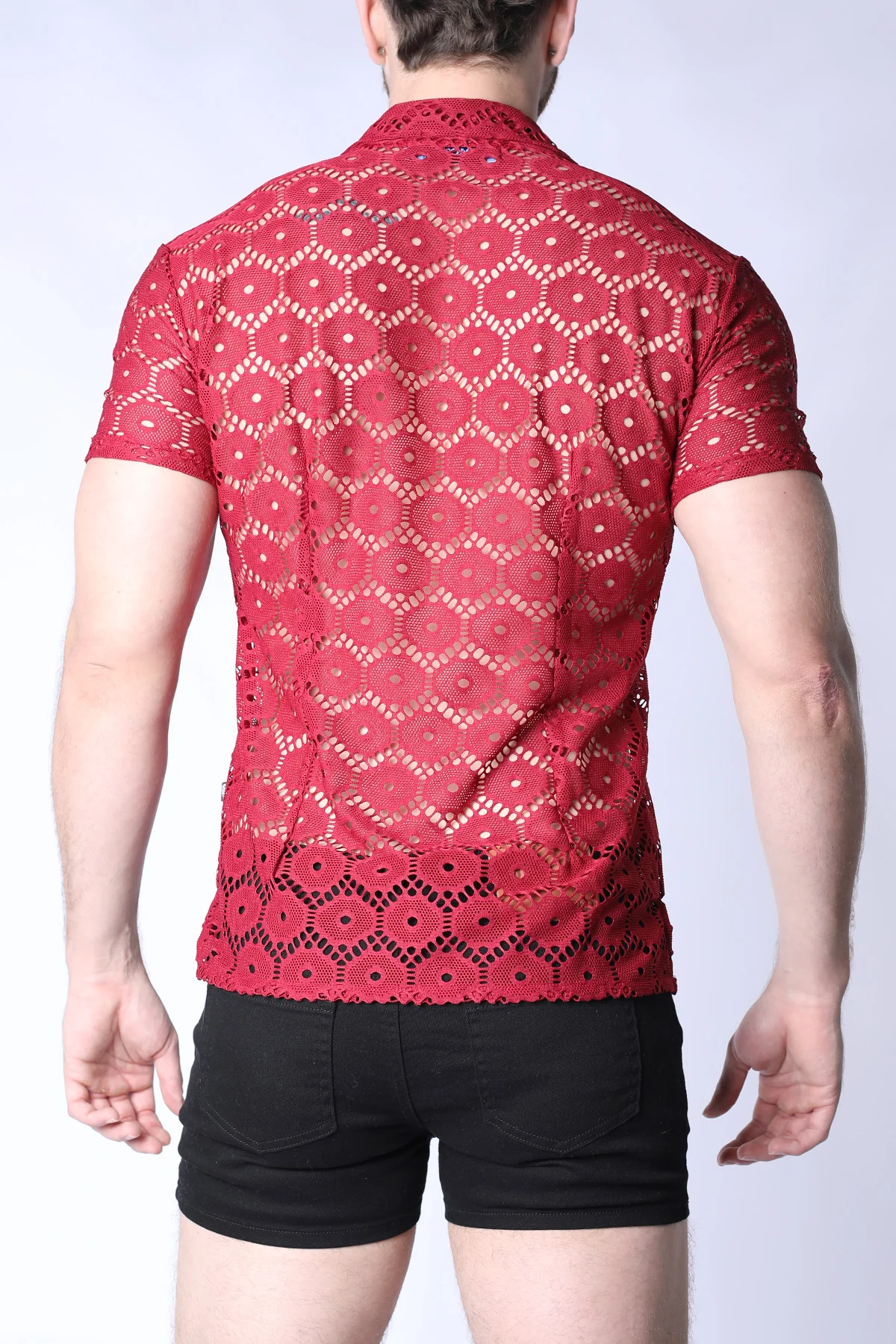 Palermo Button Down Mesh Shirt - Image 4