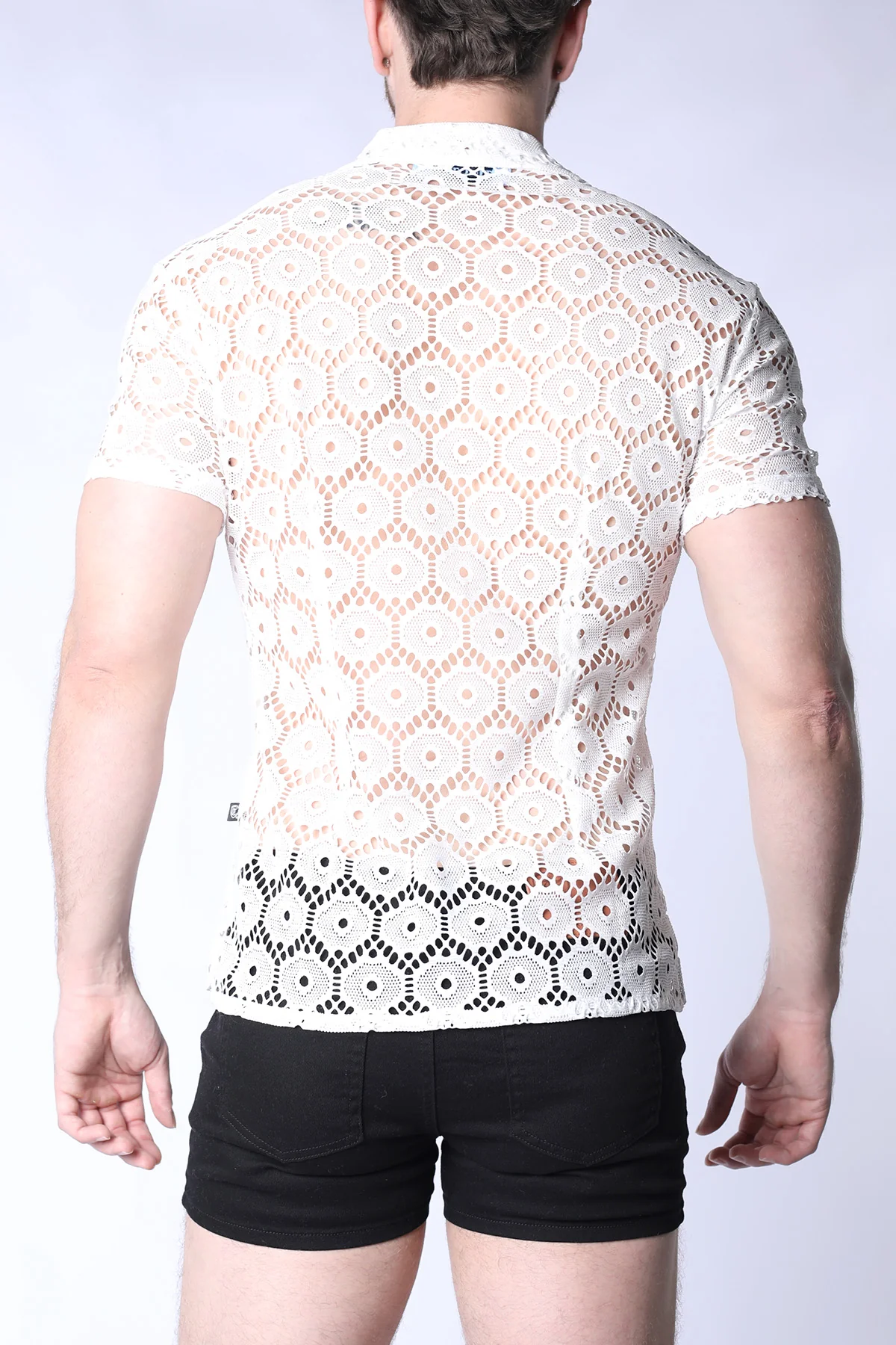 Palermo Button Down Mesh Shirt - Image 7