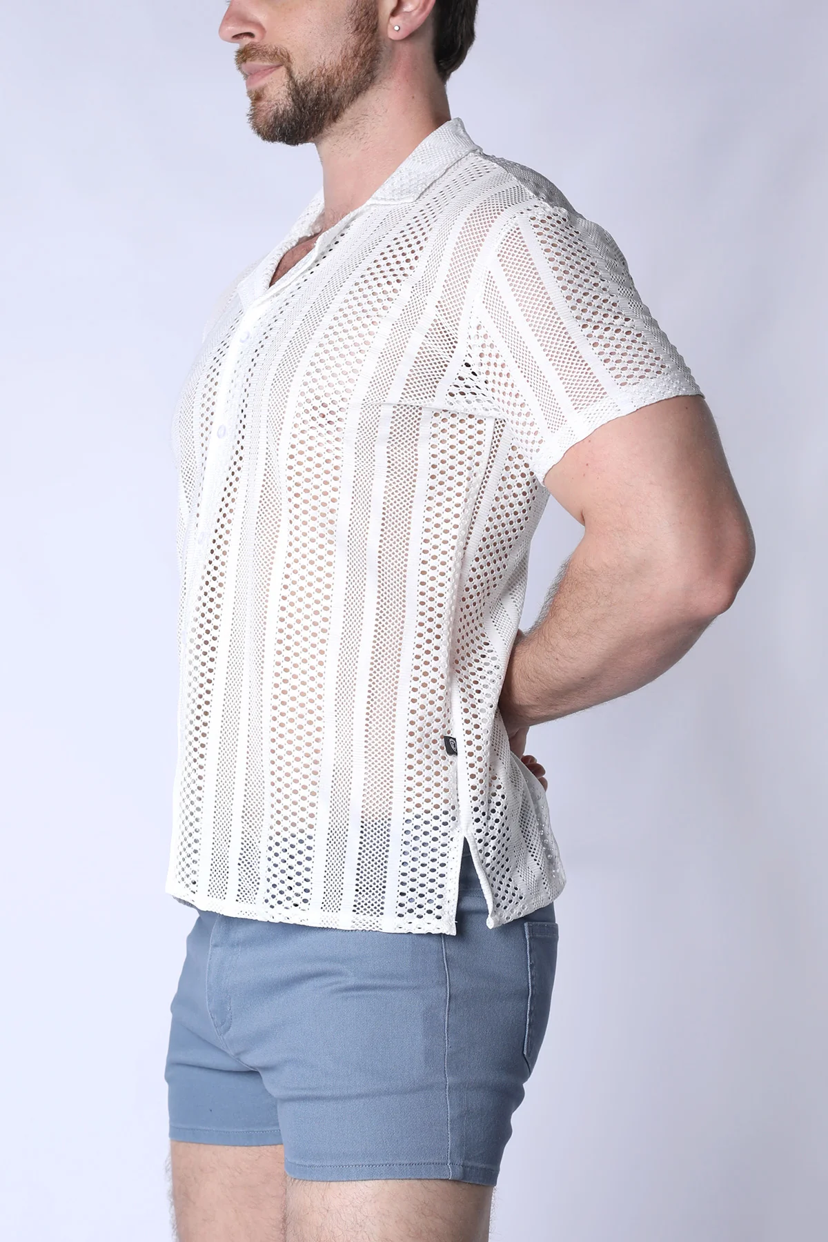 Sicily Crochet Mesh Shirt - Image 12