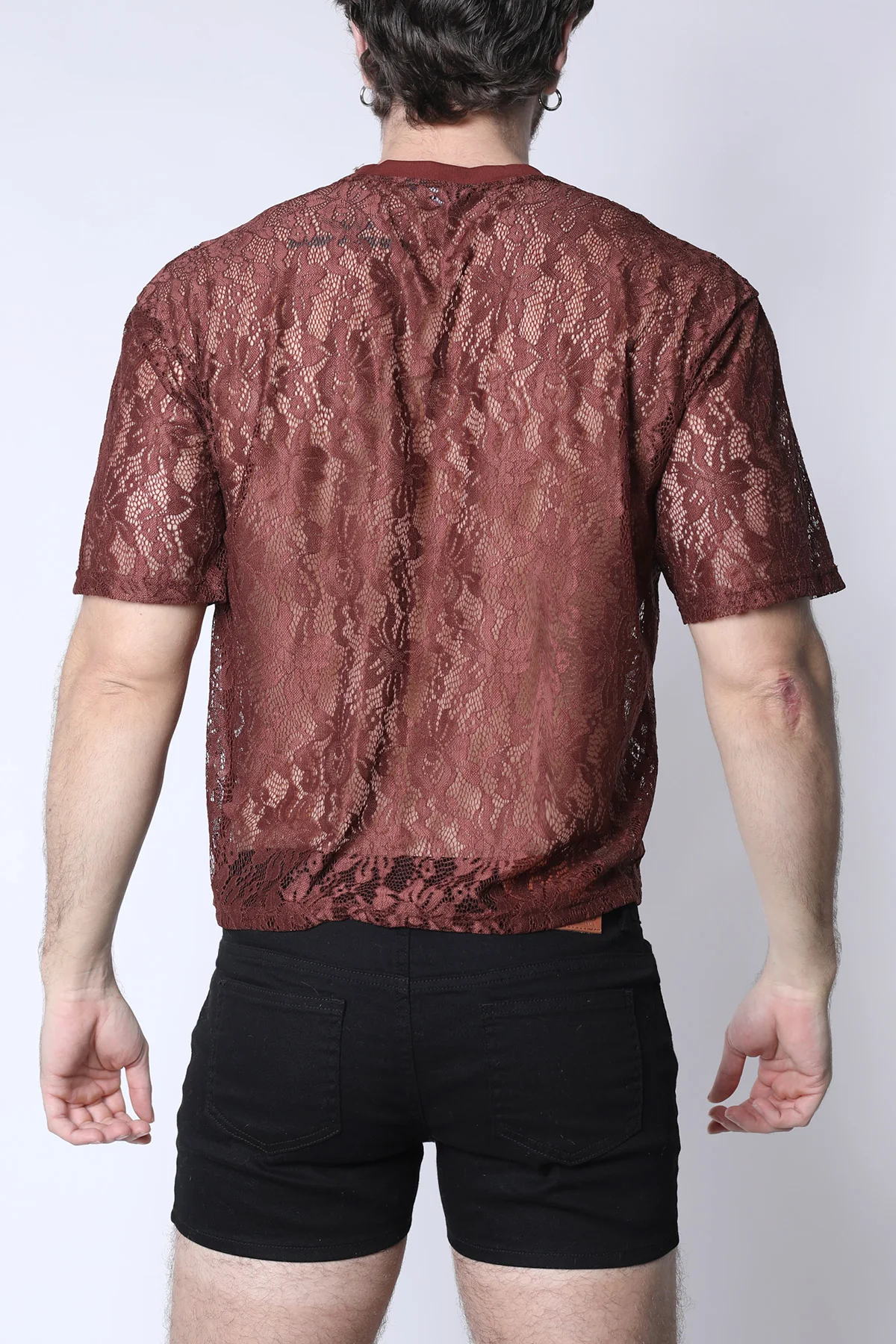 Sorrento Lace Cropped Tee - Image 10