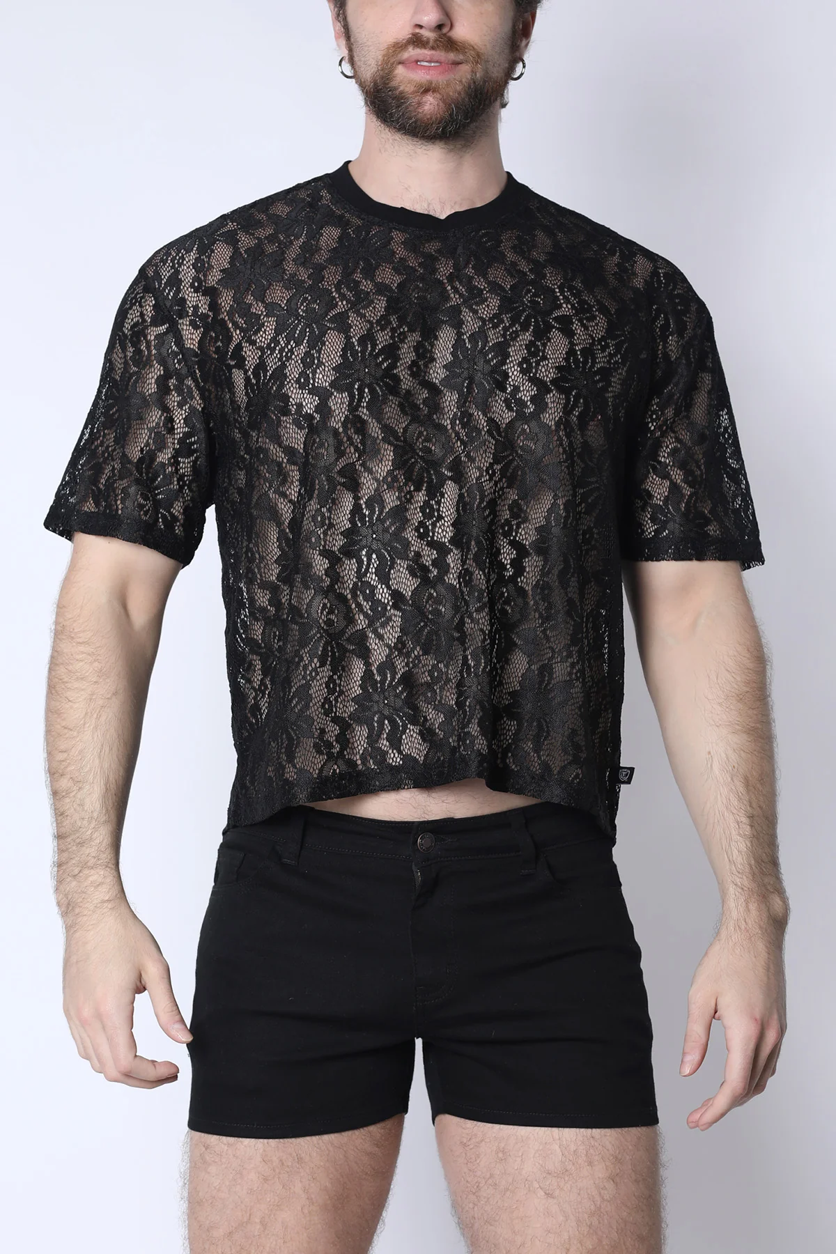 Sorrento Lace Cropped Tee - Image 6