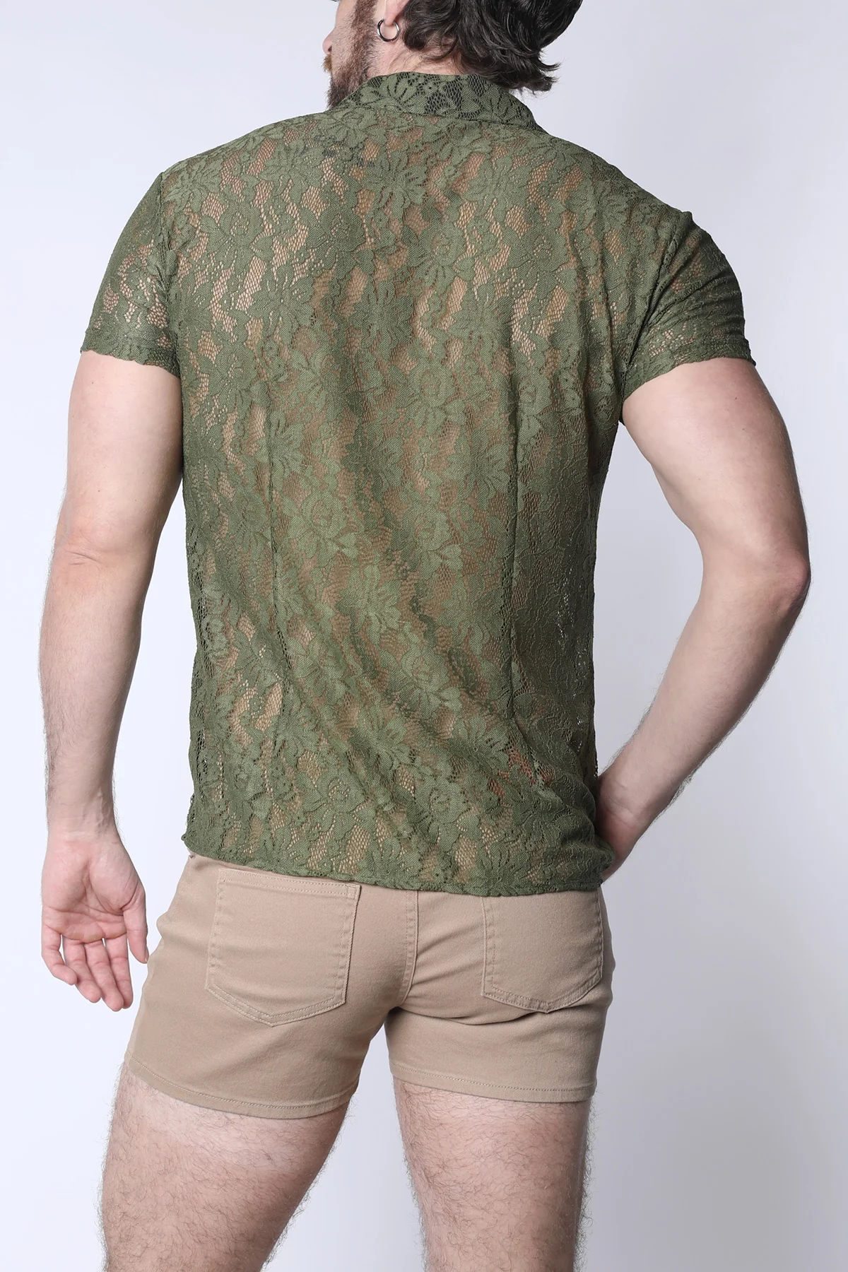 Sorrento Button-Down Lace Shirt - Image 11
