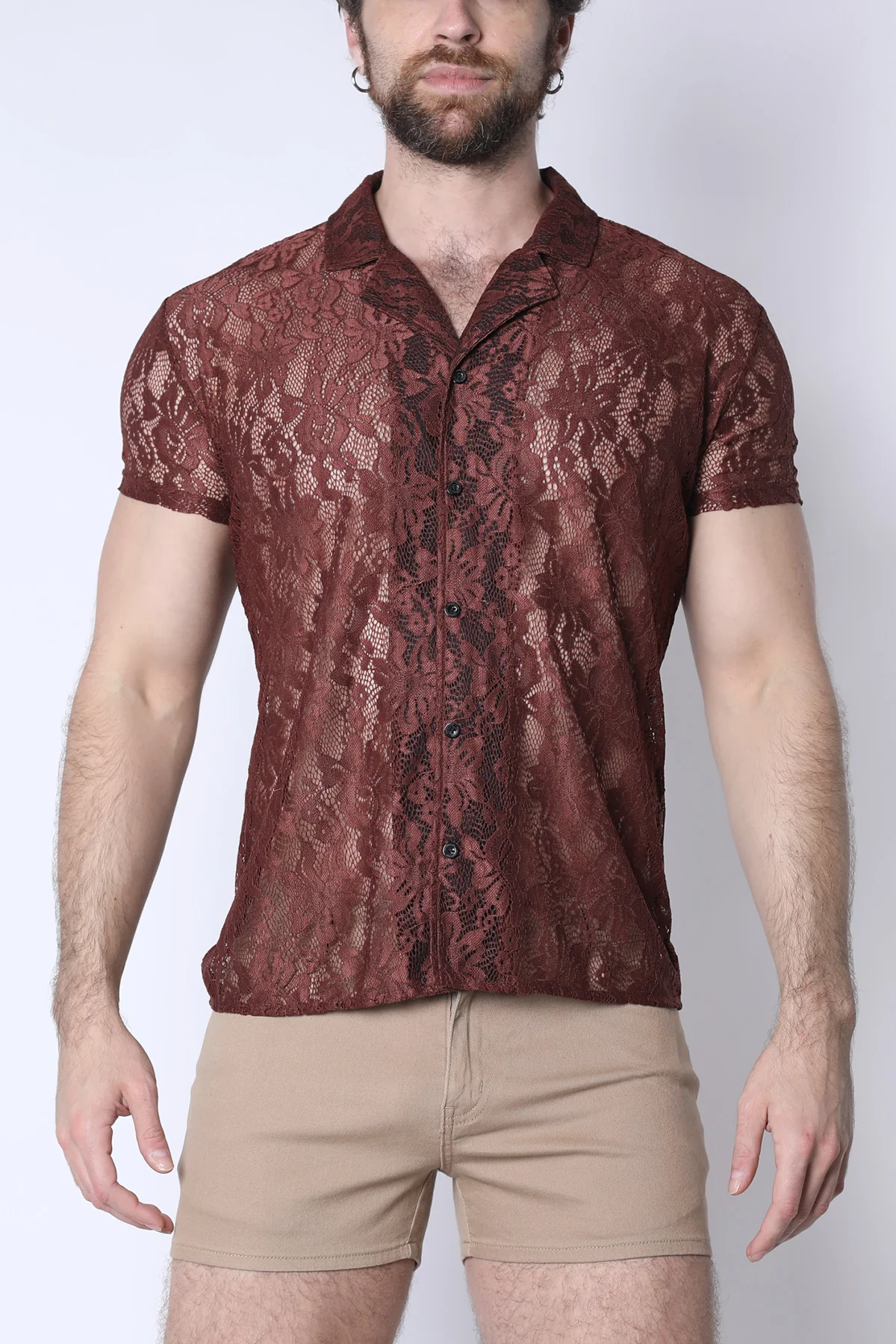 Sorrento Button-Down Lace Shirt - Image 7