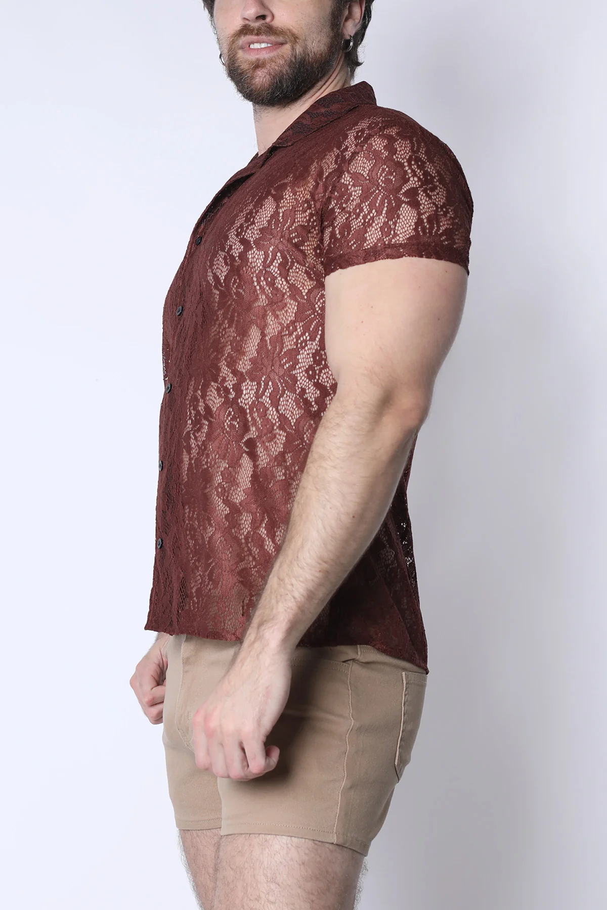 Sorrento Button-Down Lace Shirt - Image 8